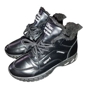 4 For $25 Women's Black Sport Shoes size 5.5 runs small